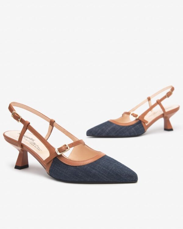 Dècollettè Slingback Nero Giardini - immagine 2