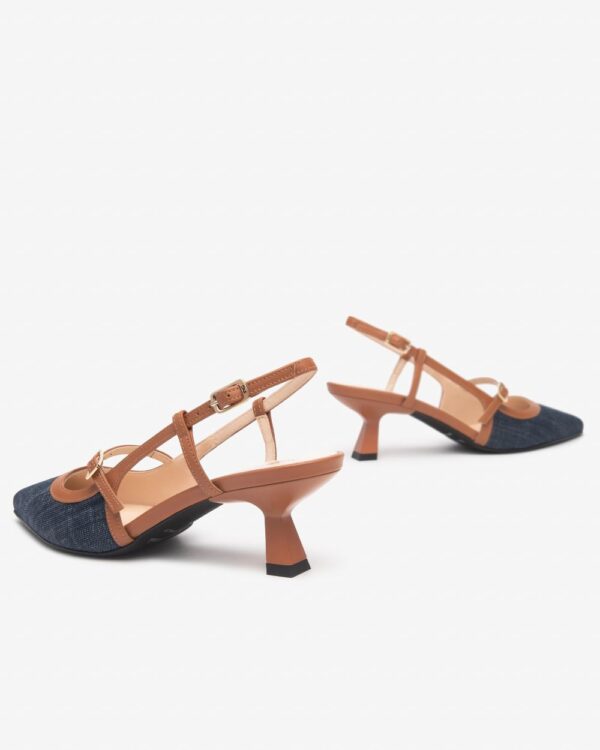 Dècollettè Slingback Nero Giardini - immagine 3