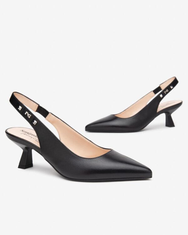 Dècollette Slingback Nero Giardini - immagine 2