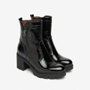 I514885D/100     TRONCETTO NERO GIARDINI  NAPLAK NERO  TACCO 5 CM