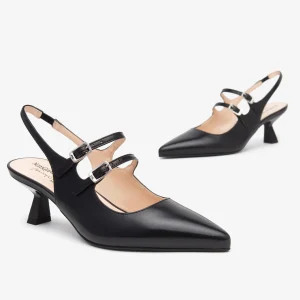 SLINGBACK NERO GIARDINI